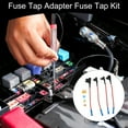 thumbnail image 2 of Unique Bargains Regular Small Size Low Profile Micro Fuse Tap Adapter Fuse Tap Kit Fuse Tap Holder 24 Pack 32V Blade Fuse Holder w/ 24 Fuses (5A+15A+5A+20A), 2 of 7