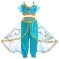 thumbnail image 1 of Disfraz de Jazmín de Tacobear para Niñas Arabian Sequined Jasmine Viste con Peluca Tiara V TACOBEAR Tacobear, 1 of 2