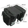 thumbnail image 4 of Rewera (Black) Double Panniers Bag Saddle Mib Bike Bicycle Cycling Rear Seat Trunk Rack Pack, 4 of 5