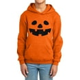 thumbnail image 2 of Tfken Toddler Children boys Sweatshirt Hooded Long Sleeve Pumpkin Print Sports Hoodies Athletics Tops Orange Size 5-6 Years, 2 of 4