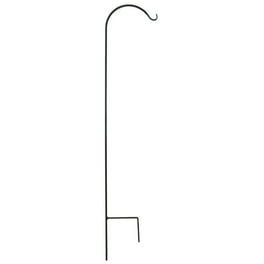 Panacea Black Steel 64 in. H Single Crook Plant Hook Panacea Black Steel 64 in. H Single Crook Plant Hook
