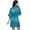 Light Blue, variant on Fashion Robes for Women Summer Cute Soft Bathrobe Silk Foil Letter Kimono Robes S-2XL