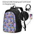 thumbnail image 2 of Easygdp Fastfoods Mochila para Laptop de Viaje con Puerto USB, Mochila para Laptop con Puerto de Carga USB para Mujeres y Hombres, 2 of 7