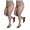 Color 4, variant on 2-Pack Plus Size Oil Gloss Tights - Sheer Anti-Snag Pantyhose for Women