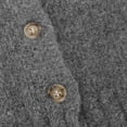 thumbnail image 6 of YUNAFFT Women's Fashion Sweater Clearance, Women Casual Solid Knitting Buttons Long Sleeve V-Neck Sweaters Tops, 6 of 8