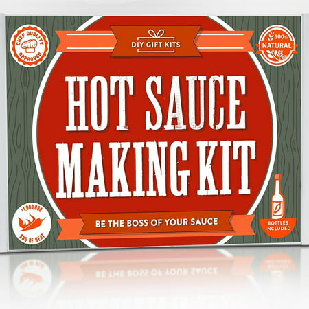 Deluxe Hot Sauce Kit (Ghost Peppers 5X!!!) Featuring Heirloom Peppers From 5th Generation Farmers, A Full Set Of Recipes, Storing Bottles & More! (Deluxe)