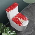 thumbnail image 2 of HELLHERO Fashion for Bathroom Soft Toilet Lid Seat Cover Set Stretch Fits All Toilet Shapes Dustproof, Christmas Patterns, 2 of 8