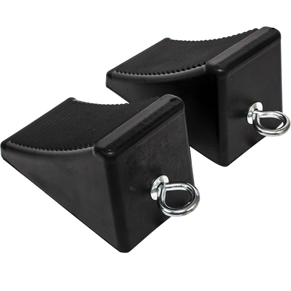 Pack de 2 cuñas para ruedas MAXXHAUL 50011, caucho de alta resistencia