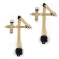 thumbnail image 1 of Airplane 3 Point Tan Retractable Bucket Seat Belt Kit with Bracketry & 2 Belts for 1962-1965 Chevy II, 1 of 1