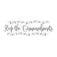 thumbnail image 2 of Murdock, Ramona 32x16 White Modern Wood Framed Museum Art Print Titled - Keep the Commandments, 2 of 4