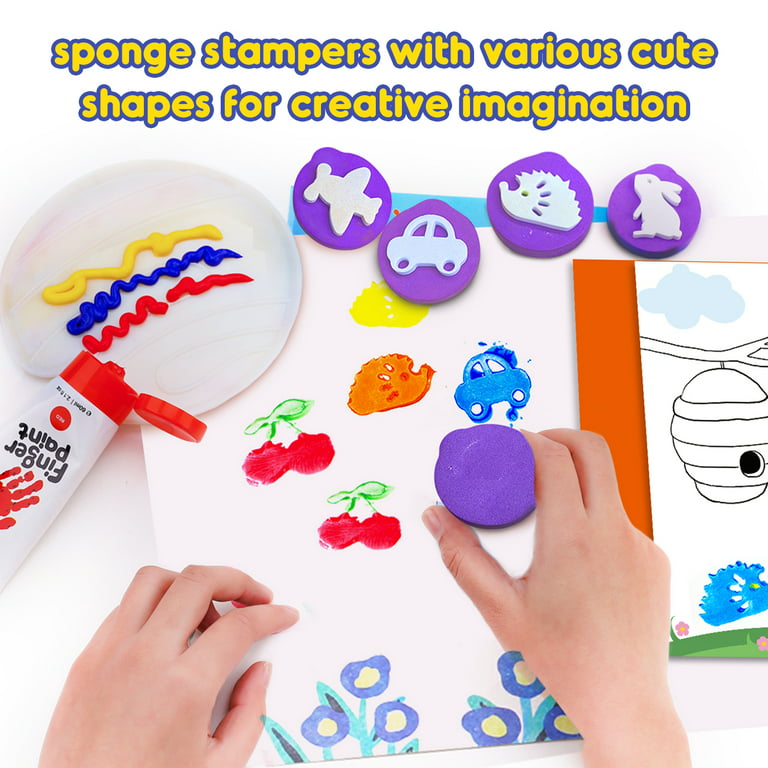  Jar Melo Safe Finger Paints for Toddlers, Non Toxic Finger  Painting Set Washable, Art Painting Supplies Gift for Baby, Kids Age 2 3 4  5 6+, 10 Assorted Colors (2.1 fl.oz) : Toys & Games