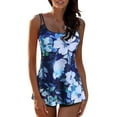 thumbnail image 1 of Women Plus Size Swim Top Plus Size Tankini Swimsuits Tank Tops Tummy Control Shorts Bathing Suits, 1 of 8