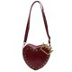 thumbnail image 1 of Bolso bandolera con forma de corazón y corona bolso cruzado con remaches de PU para mujer (rojo vino), 1 of 9