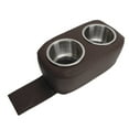 thumbnail image 1 of Pontoon Cup Holder With Double Stainless Steel Cup Holder Portable Drink Bottle Holder for RV Yachet Boat Car Brown, 1 of 11