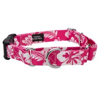 Country Brook Petz® Pink Hawaiian Martingale with Deluxe Buckle, Medium