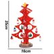 thumbnail image 2 of Divertido juego de juguetes de Navidad de decoración de árbol de Navidad de madera de escritorio con mini adornos, 2 of 5