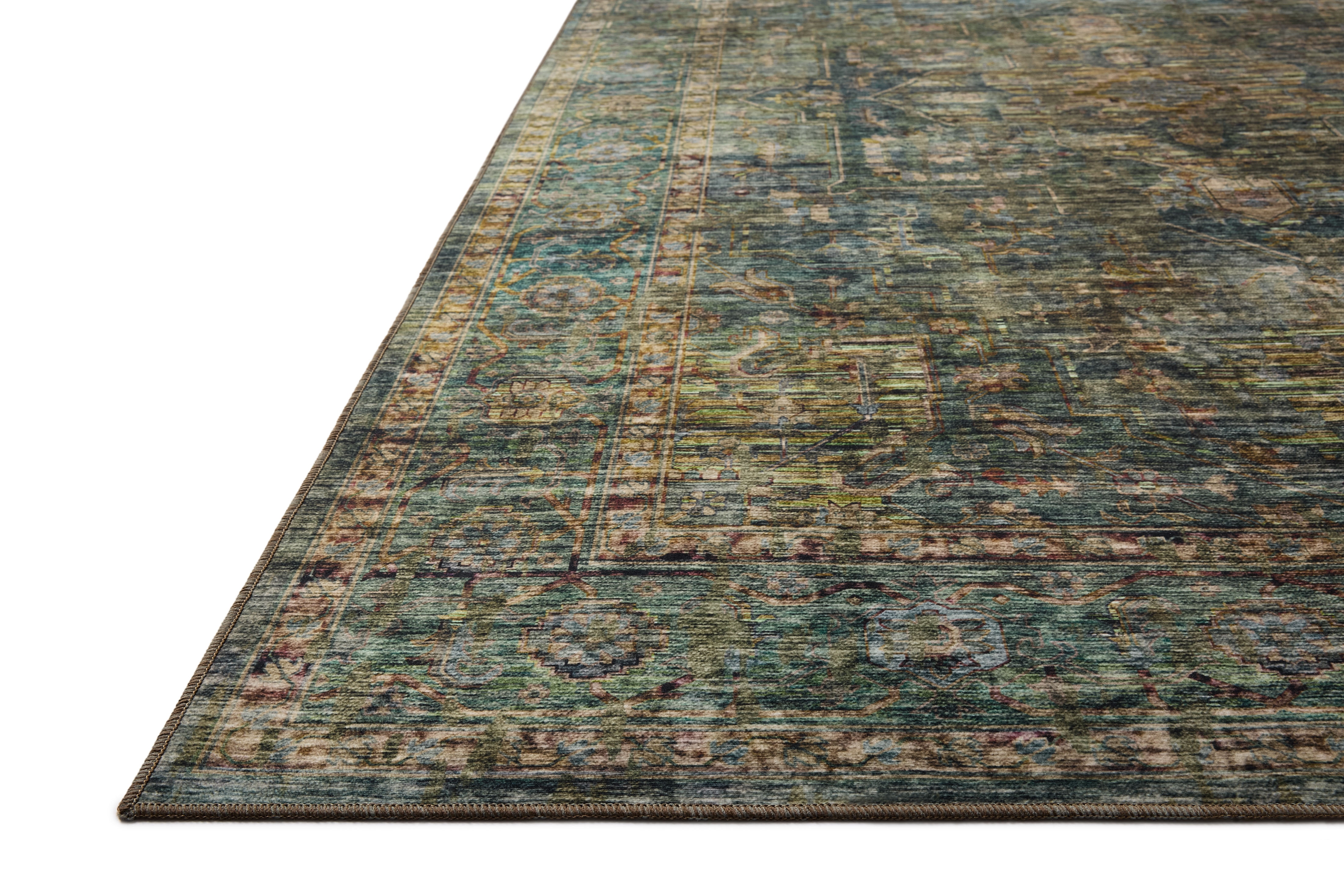 Loloi Anniston Lagoon / Multi Machine Washable Area Rug