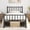 Black, variant on Double bed frame, metal platform bed frame, mattress base, with spindle-shaped headboard and footboard/no need for spring mattress/under-bed storage space/stable support and easy to install