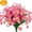 Pink, variant on Sinhoon 6 Bundles Artificial Daisy Mums Flowers Outdoor Fake Fall Flowers for Decoration No Fade Faux Plastic Autumn Flower Garden Porch Window Box Decor