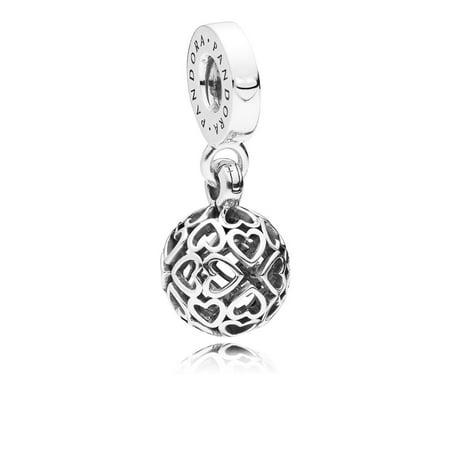 Pandora Harmonius Hearts Hearts silver dangle Charm (Pandora Jewelry Best Friend Charm)
