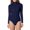 Blue, variant on Women's Long Sleeve Turtleneck Bodysuit - Slim Fit Base Layer Top for Layering & Everyday Wear