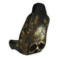 thumbnail image 2 of Daiia Vintage Gold Leaf Skull Printed Car Seat Cover - Waterproof & Sweatproof - Universal Fit, Machine Washable, Non-Slip - Seat Protector for Car, Truck, SUV, Van (1 Pack), 2 of 5