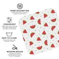 thumbnail image 3 of Sigee Hand Drawn Watermelon for Water-Resistant, Heat-Resistant, Non-Slip Leather Coasters Set, Ideal for Coffee Table, Office, Bar, Home Decor-Square, 3 of 6