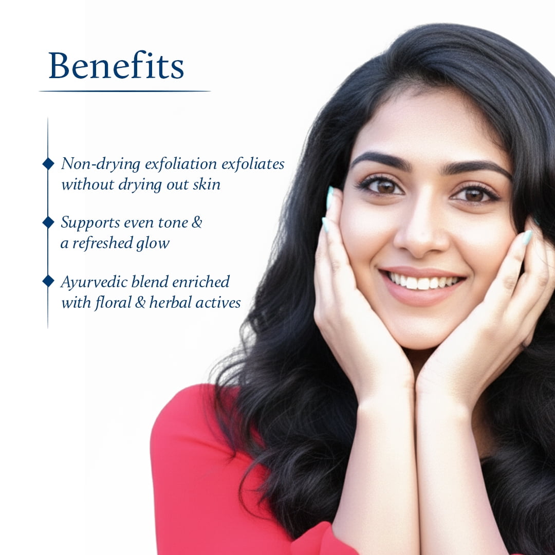 Blue Nectar Shubhr Kumkumadi Brightening  Radiance Face Scrub - 50 gms