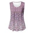 thumbnail image 4 of Drses Women's Tank Tops Women's Fashion Printing Round-Neck Loose Sleeveless T-shirt Pullover Tops Womens Summer Tops, 4 of 6