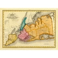 thumbnail image 3 of Burr, David 14x11 Black Modern Framed Museum Art Print Titled - New York, Queens, Kings, Richmond counties, 1829, 3 of 5