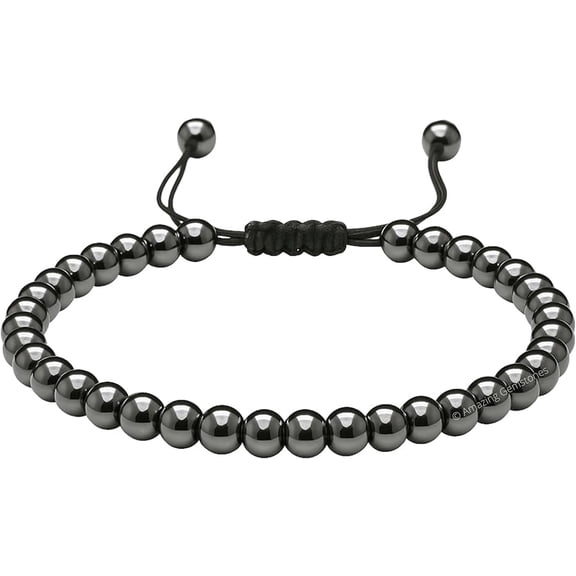 Hematite Crystal Anklet, 6mm Beads Anklet for Women