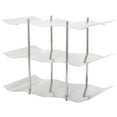 thumbnail image 3 of FLAMEEN Wine Display Shelf,3‑Tier Stainless Steel Wine Rack Freestanding Wavy Wine Holder Display Shelf Kitchen Accessories,Freestanding Wine Rack, 3 of 8