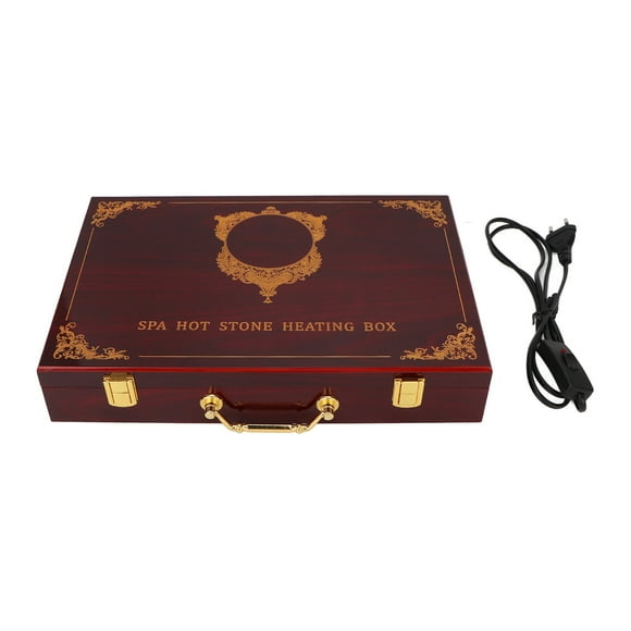 Hot Stone Heating Box, Large Capacity Safe Massage Stone Warmer Electric For Home For Athletes US Plug 110V