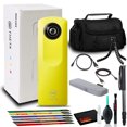thumbnail image 1 of Ricoh Theta m15 Spherical VR Digital Camera (Yellow) with Bag, Tripod and More Ricoh 910702-1102, 1 of 3