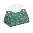 thumbnail image 2 of Lsque Jungle Animals Printed Long Tissue Box Cover Holder, Facial Paper Organizer Dispenser,Triangle with Bottom Belt, PVC Leather Decorative Organizer, 2 of 9