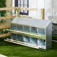 thumbnail image 4 of Brower Galvanized Steel 10 Hole 50 Bird Poultry Nest Chicken Brooding Box, 4 of 11