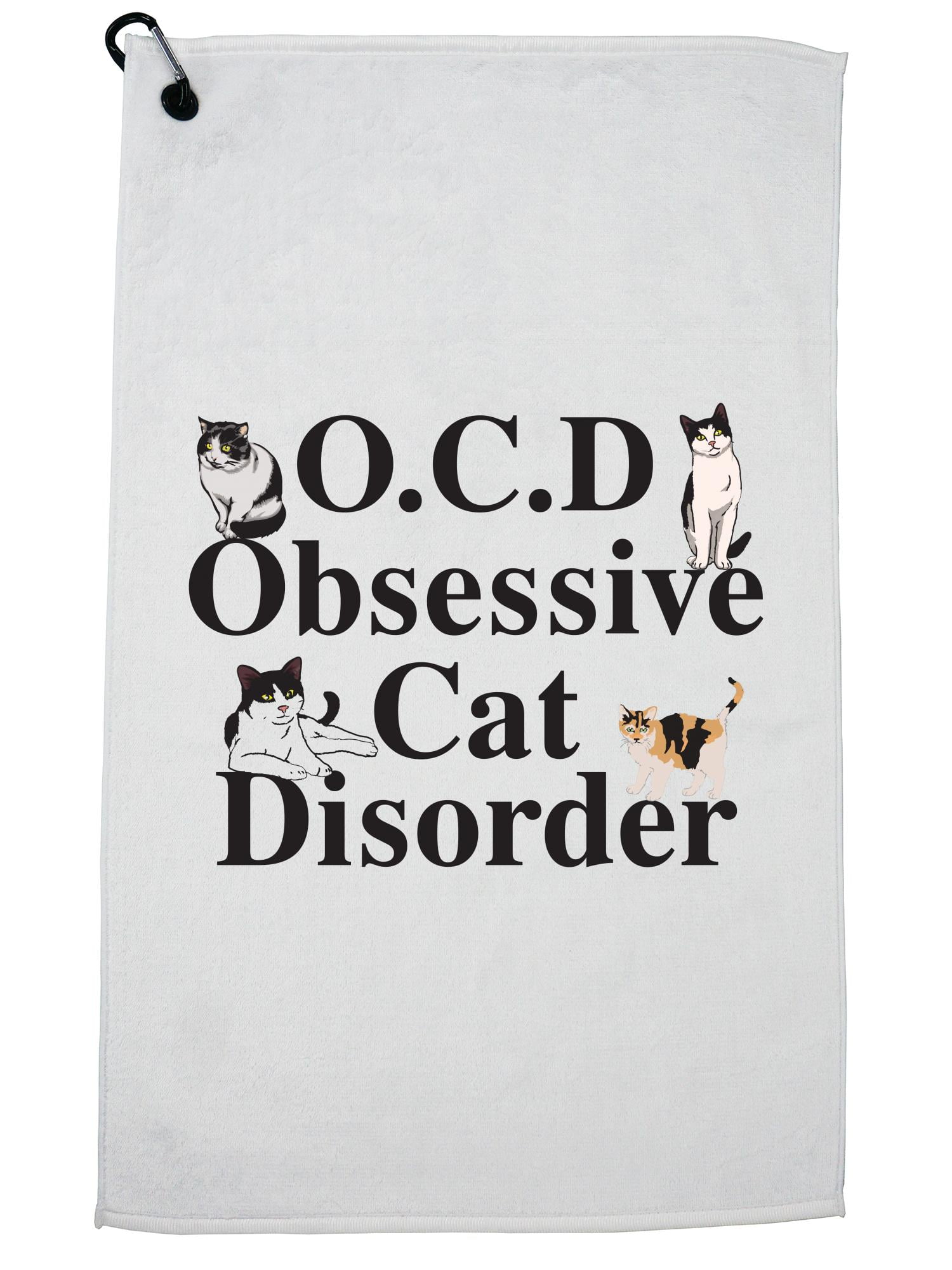 Food Funny Obsessive Cake Disorder OCD Tea Towel Dish Cloth