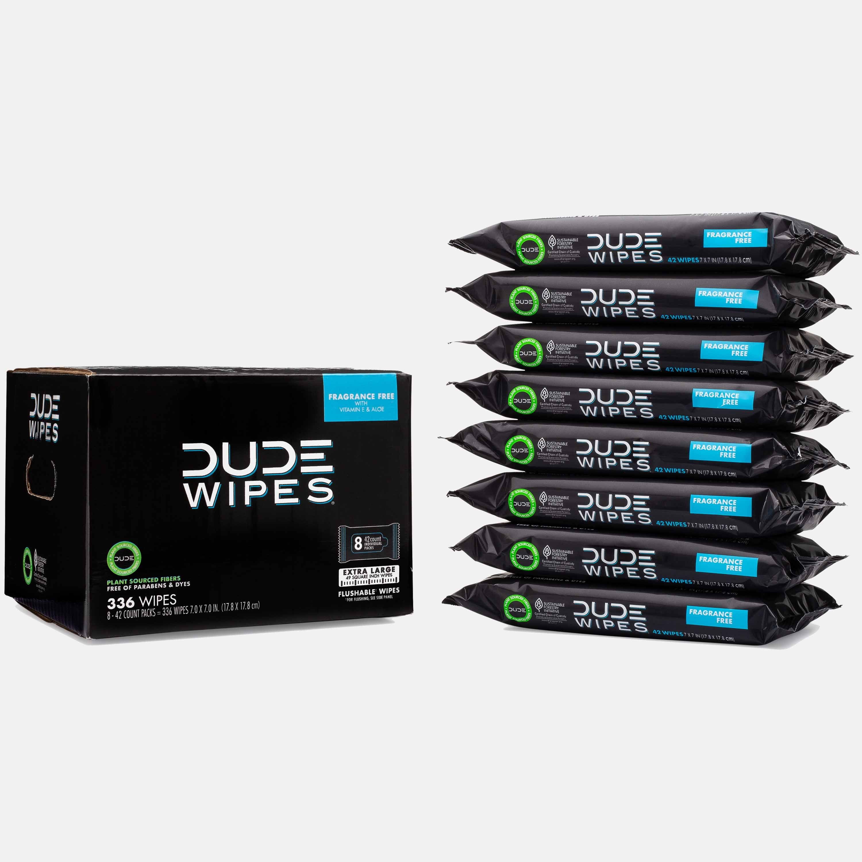 DUDE Wipes, Flushable Wipes, 336ct
