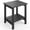 Black, variant on EastVita Outdoor Side Table 18 X 15 Inch Hdpe 2-Tier Patio Side Tables For Outside For Patio Pool Deck Indoor Backyard Navy