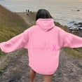 thumbnail image 5 of Bovemsi Sweatshirt for Women Breast Cancer Awareness Ribbon Hoodies Oversize Fleece Soft Long SLeeve Pullover Top Camo Hoodie, 5 of 5
