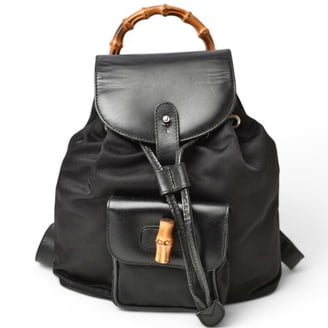 GUCCI Interlocking G Double Flap Leather Backpack (575823 493075) Black Luxury GUCCI Interlocking G Double Flap Leather Backpack (575823  main image 4