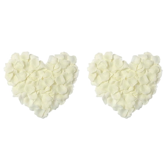 2024 TOP! 200 Pcs Silk Rose Petals Artificial Rose Flower Petal for Wedding Home Hotel Valentine's Day Decoration, White