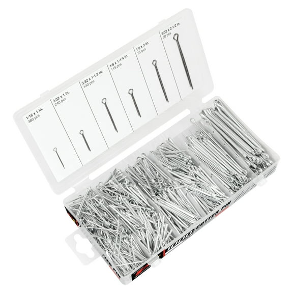Performance Tool W5204 One Thoussand Piece (1000) Piece Cotter Pin Assortment