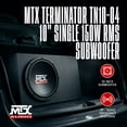 thumbnail image 2 of Open Box Mtx Audio 10" 300W 84.9 dB 4 OHM Single Coil Car Subwoofer TN10-04, 2 of 11
