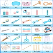 Flybay Wooden Doctor Kit for Toddlers, 45 Pcs Pretend Play Medical Set with Ambulance for Kids Ages 3-6
