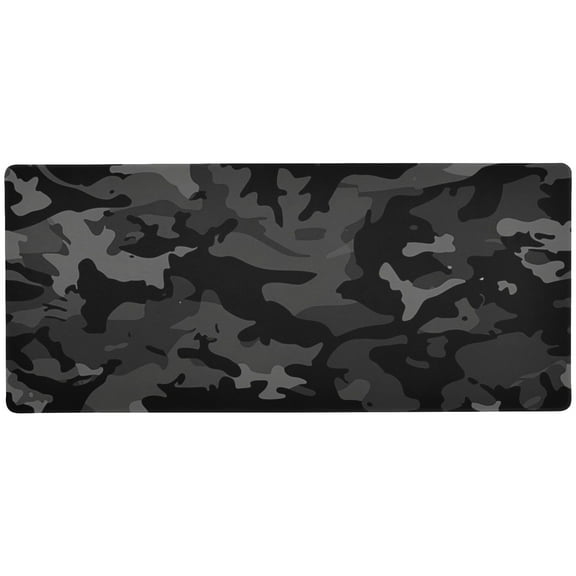 JSTEL Black Camouflage Large Gaming Mouse Pad Big Mousepad Mice Keyboard Mat with Non-Slip Rubber Base for Computer Laptop Home & Office, 31.5 X 11.8 inch