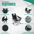 Deluxe XL Folding Lawn Chair With Pocket, Heavy Duty Outdoor / Picnic