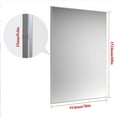 thumbnail image 2 of ANYHI 60"x36" Oversized Modern Rectangle Bathroom Mirror with Silver Frame Decorative Large Wall Mirrors for Bathroom Living Room Bedroom Vertical or Horizontal Wall Mounted mirror with Aluminum Frame, 2 of 9