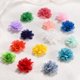 thumbnail image 4 of Uxcell 12-Pack Flores de Gasa 3.94 x 3.94 Pulgadas Flores de Tela para Decoración del Hogar y DIY Púrpura Claro, 4 of 6