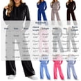 thumbnail image 4 of RongHuan Women Sweatsuits Set Velvet 2 Piece Tracksuit Trendy Long Sleeve Cropped Hoodie and Sweatpants with Drawstring, 4 of 9